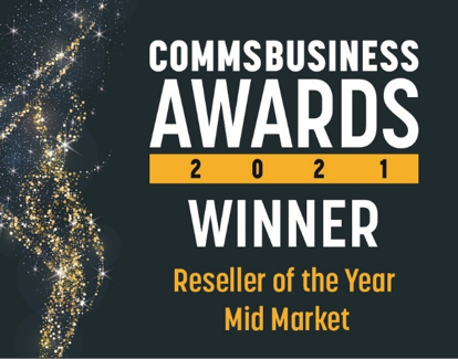 Proud winners at the Comms Business Award 2021
